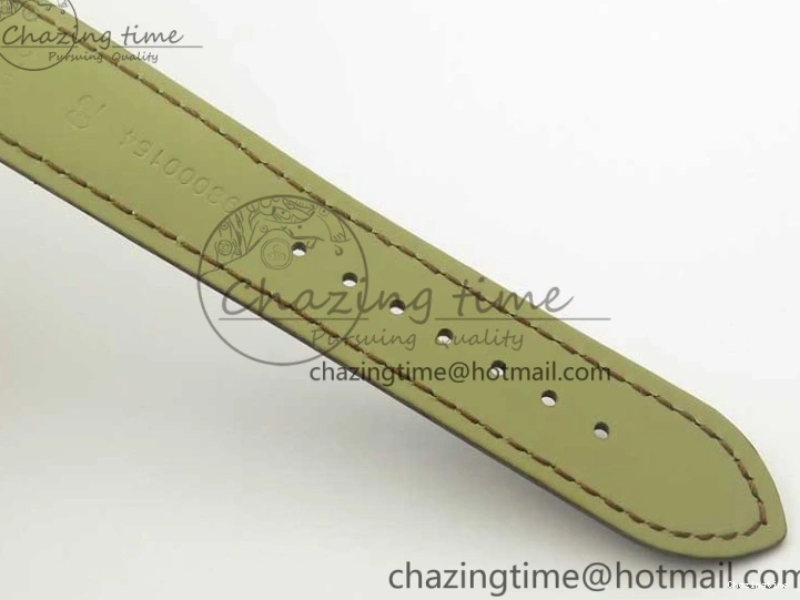 0119 Practical De Ville RG MKF 1:1 Best Edition Silver Dial RG Markers on Brown Leather Strap MIYOTA 9015 V 8049